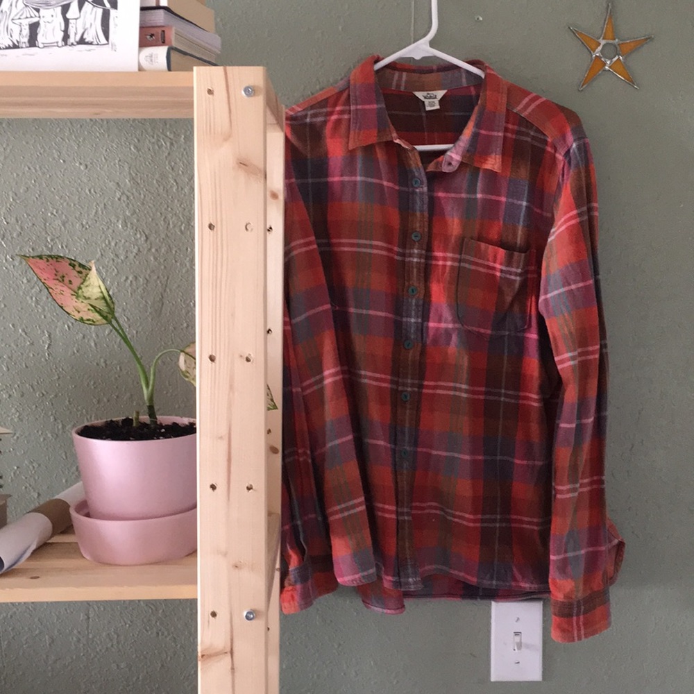 Woolrich plaid button-up!